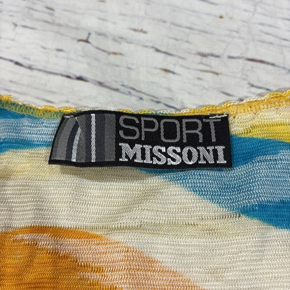 Missoni Sport Tie Front Chevron Resort Cropped Skirt Set - Picture 2 of 10